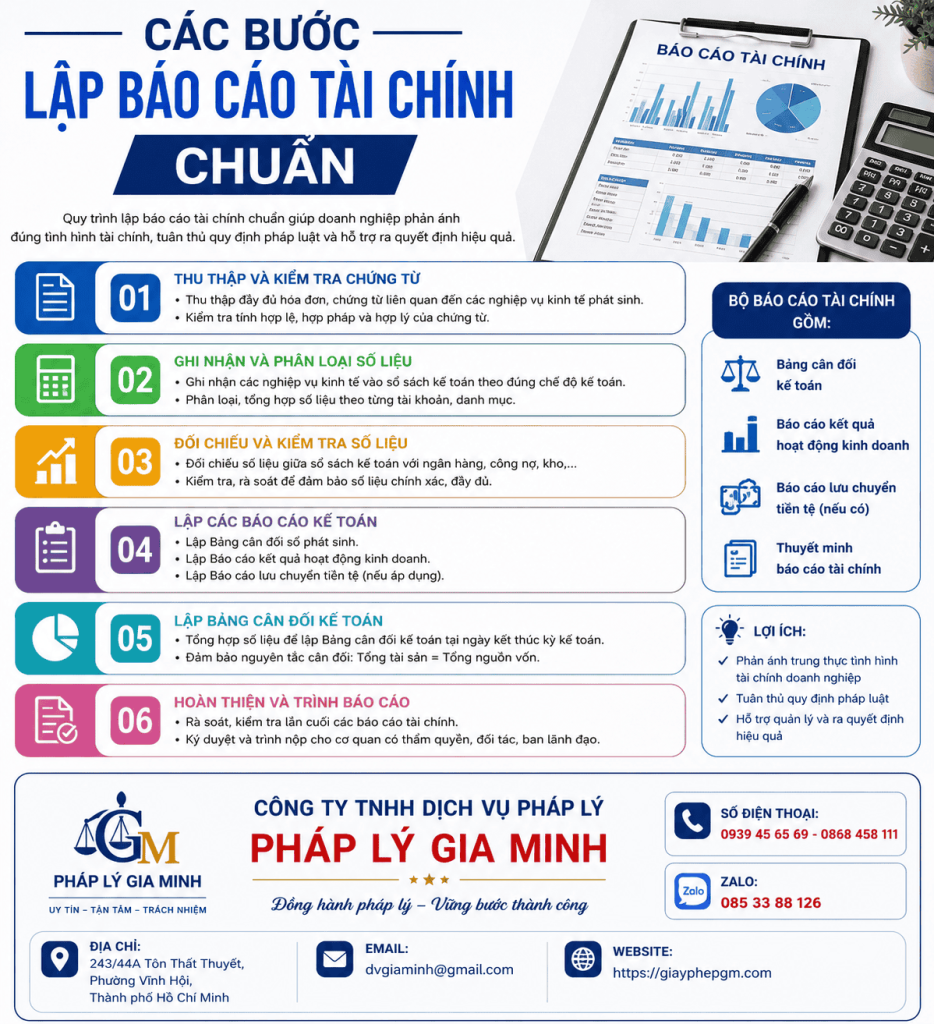 Các Bước Lập Báo Cáo Tài Chính Chuẩn