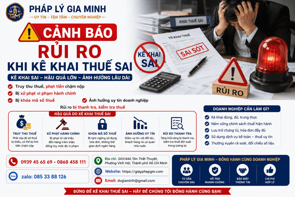 Cảnh Báo Rủi Ro Khi Kê Khai Thuế Sai