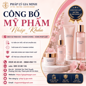 Công Bố Mỹ Phẩm Nhập Khẩu