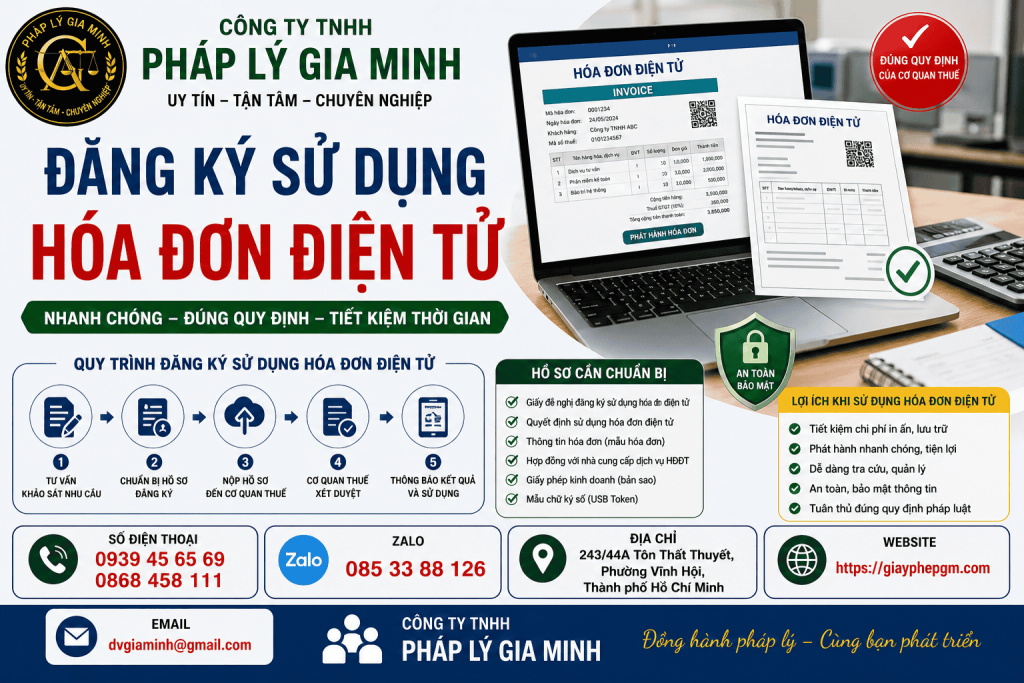 Đăng Ký Sử Dụng Hóa Đơn Điện Tử