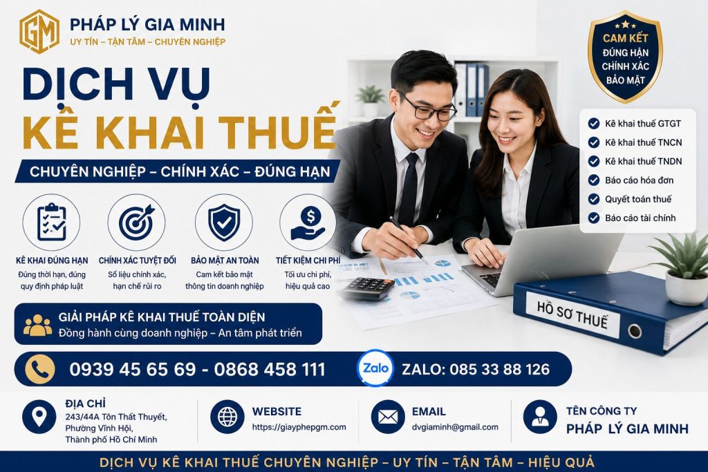 Dịch vụ kê khai thuế chuyên nghiệp