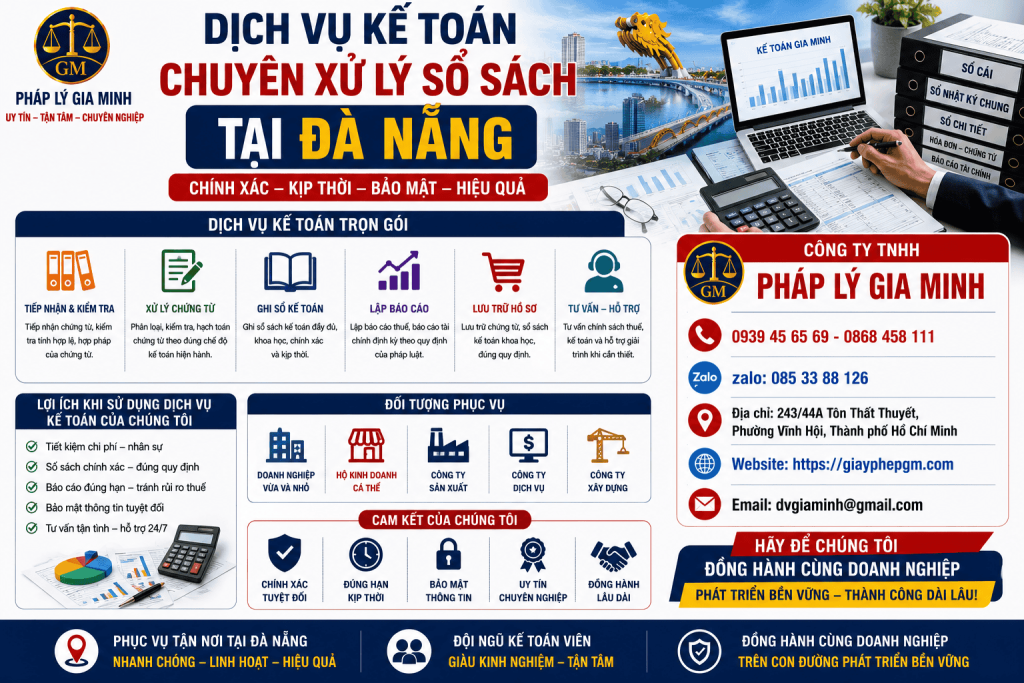 Dịch Vụ Kế Toán Chuyên Xử Lý Sổ Sách Tại Đà Nẵng