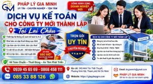Dịch vụ kế toán cho công ty mới thành lập tại Lai Châu