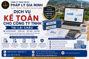 Dịch vụ kế toán cho công ty TNHH tại Lai Châu