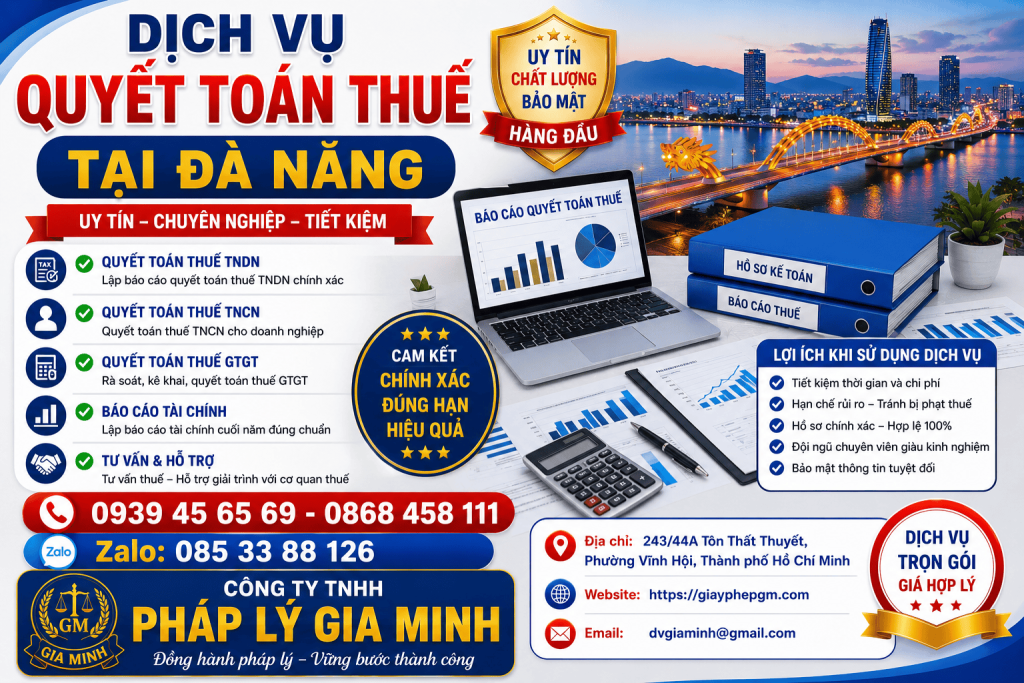 Dịch Vụ Quyết Toán Thuế Tại Đà Nẵng