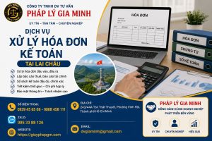 Dịch vụ xử lý hóa đơn kế toán tại Lai Châu