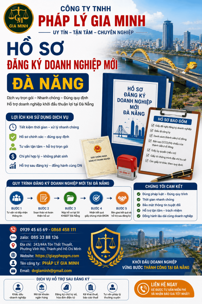 Hồ Sơ Đăng Ký Doanh Nghiệp Mới Đà Nẵng