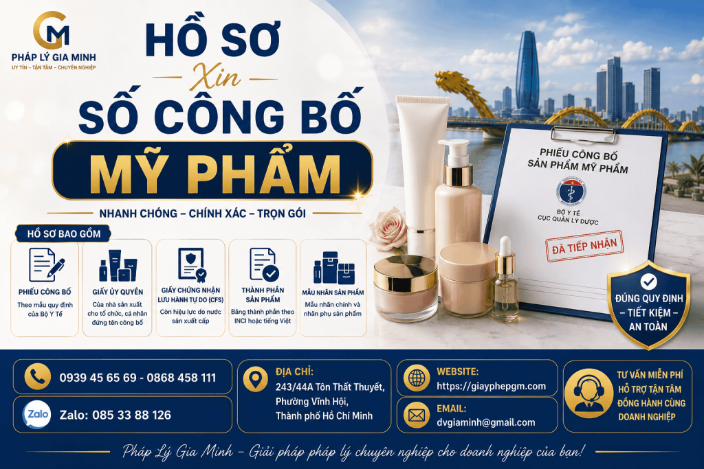 Hồ Sơ Xin Số Công Bố Mỹ Phẩm