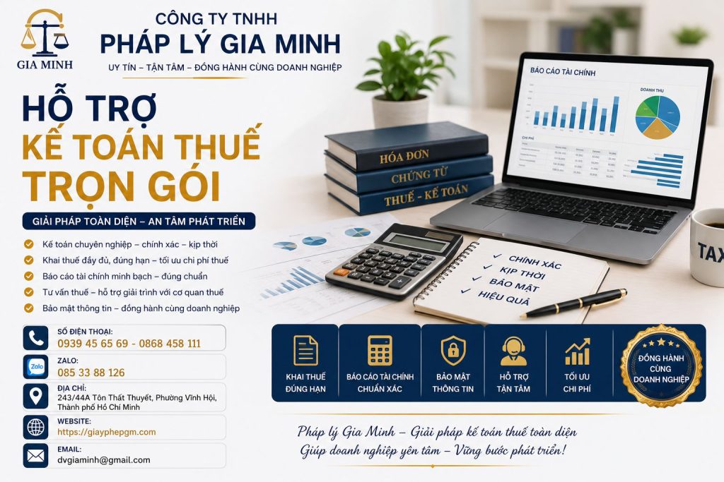Hỗ trợ kế toán thuế trọn gói