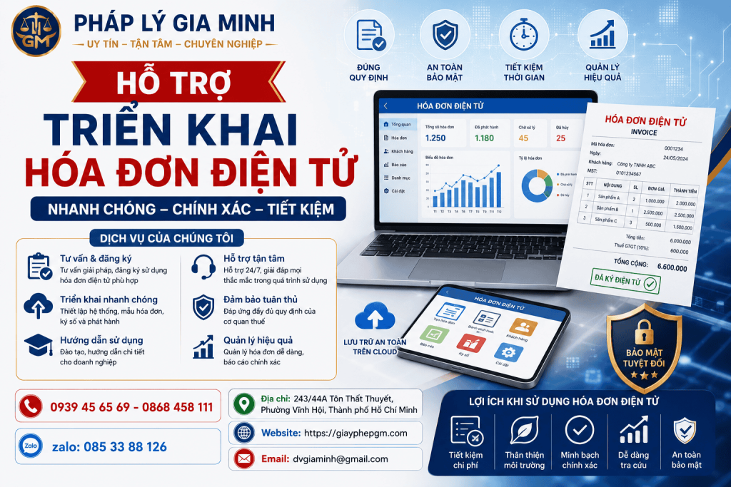 Hỗ Trợ Triển Khai Hóa Đơn Điện Tử