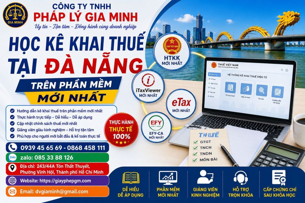 Học Kê Khai Thuế Tại Đà Nẵng Trên Phần Mềm Mới Nhất