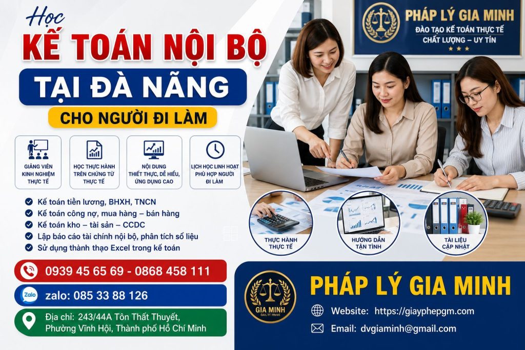 Học Kế Toán Nội Bộ Tại Đà Nẵng Cho Người Đi Làm