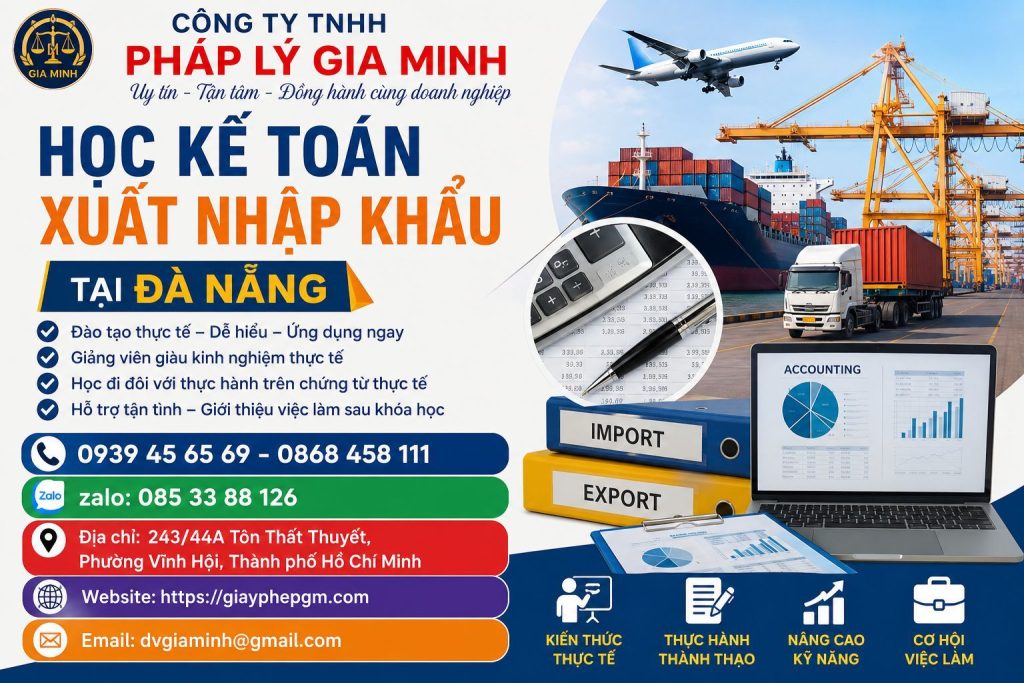 Học Kế Toán Xuất Nhập Khẩu Tại Đà Nẵng