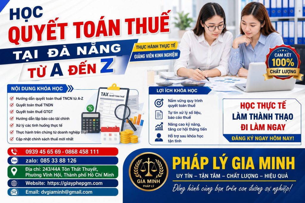 Học Quyết Toán Thuế Tại Đà Nẵng Từ A Đến Z