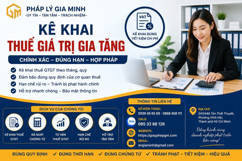 Kê khai thuế giá trị gia tăng