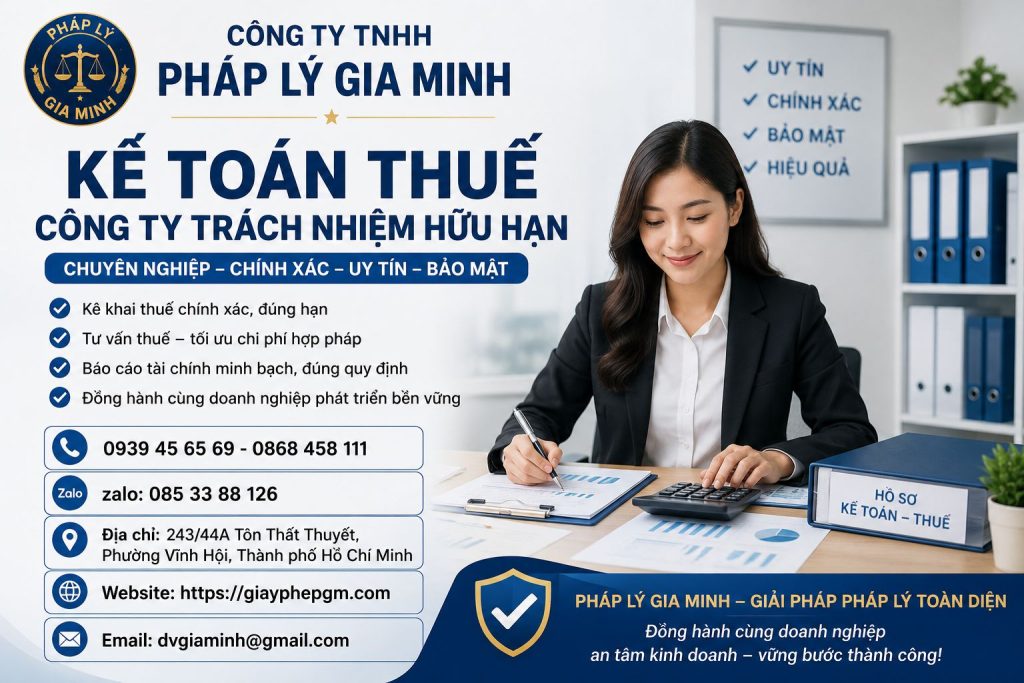 Kế toán thuế công ty trách nhiệm hữu hạn