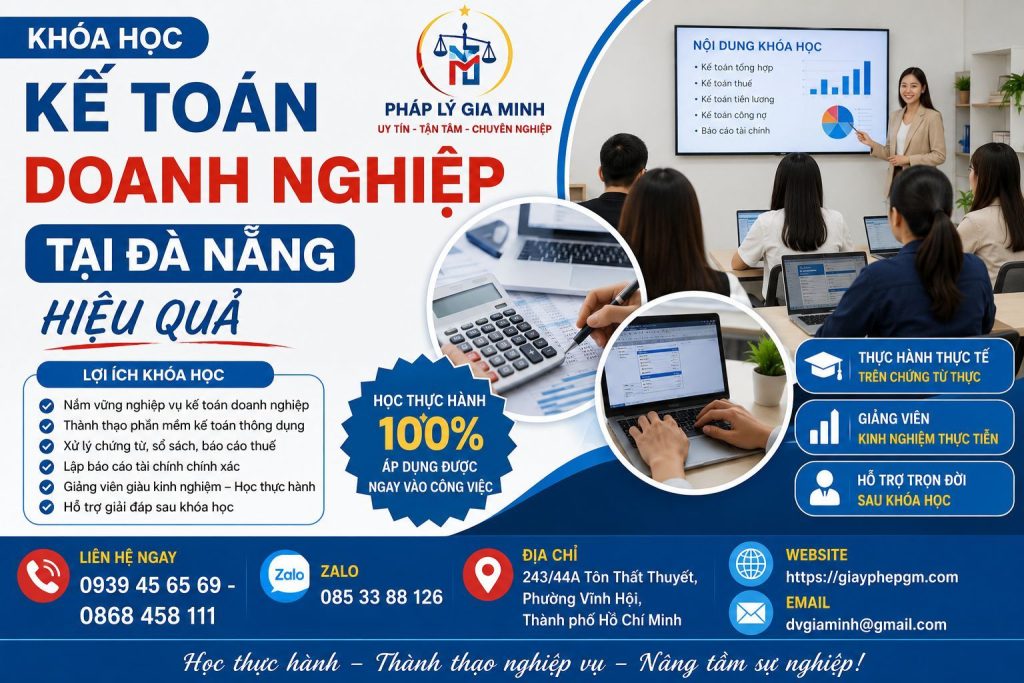 Khóa Học Kế Toán Doanh Nghiệp Tại Đà Nẵng Hiệu Quả
