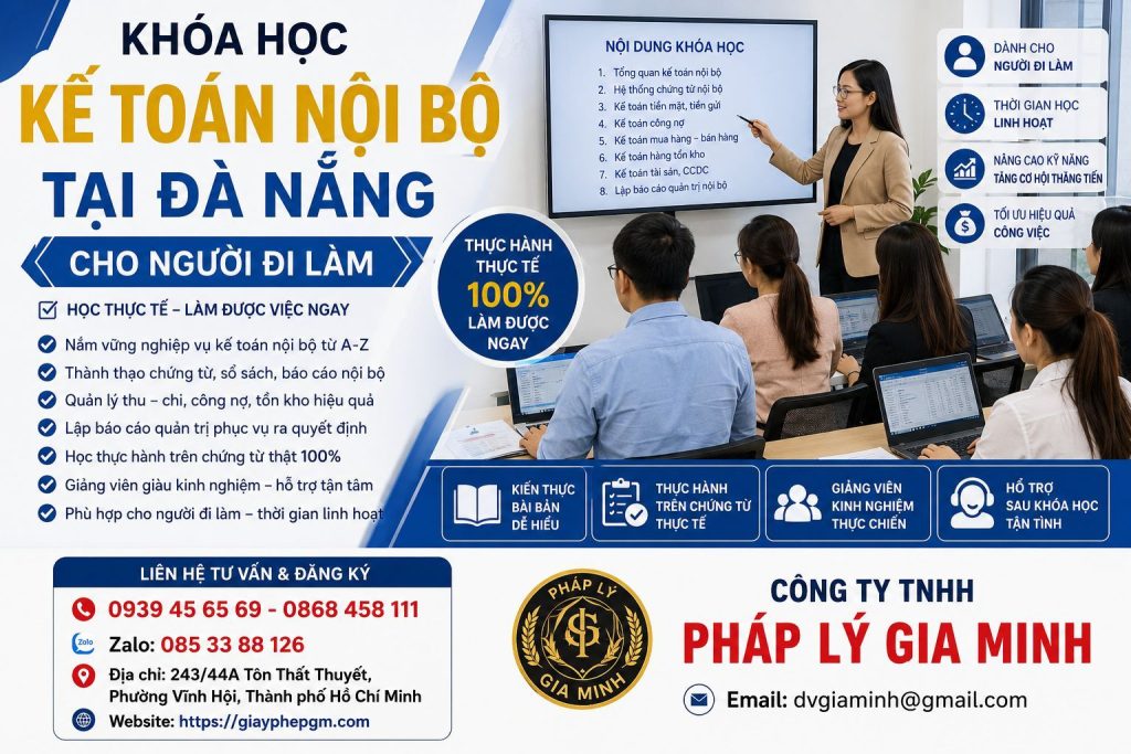 Khóa Học Kế Toán Nội Bộ Tại Đà Nẵng Cho Người Đi Làm