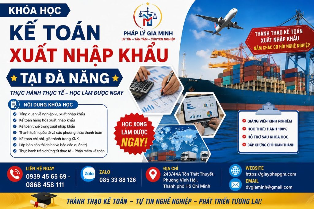 Khóa Học Kế Toán Xuất Nhập Khẩu Tại Đà Nẵng