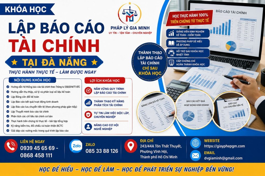 Khóa Học Lập Báo Cáo Tài Chính Tại Đà Nẵng