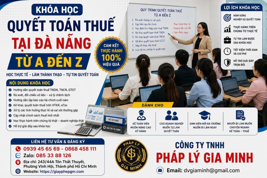 Khóa Học Quyết Toán Thuế Tại Đà Nẵng Từ A Đến Z