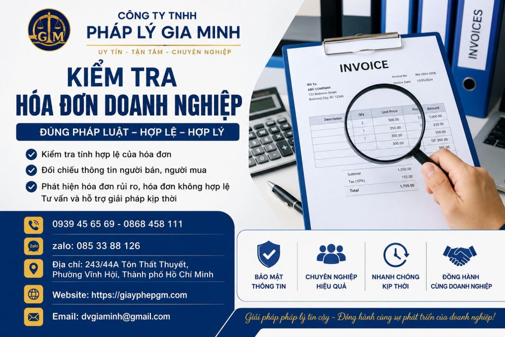 Kiểm tra hóa đơn doanh nghiệp