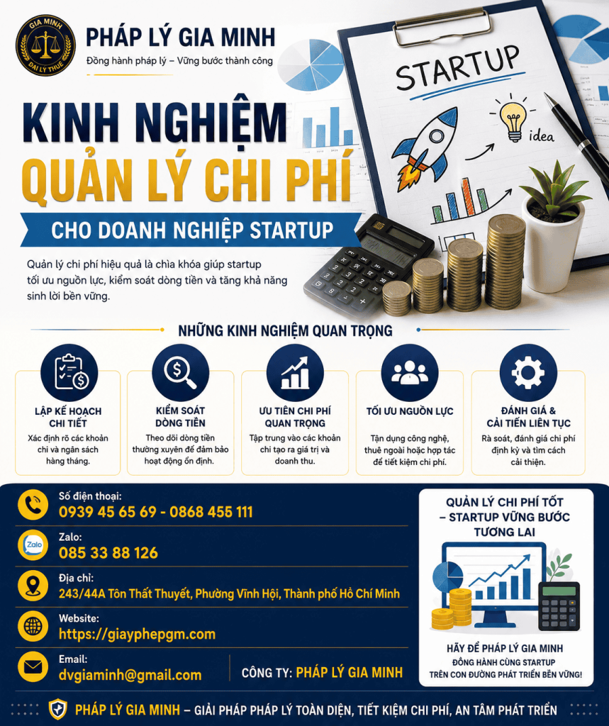 Kinh Nghiệm Quản Lý Chi Phí Cho Doanh Nghiệp Startup