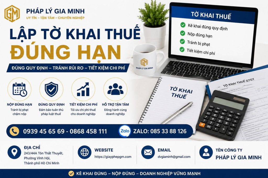 Lập tờ khai thuế đúng hạn