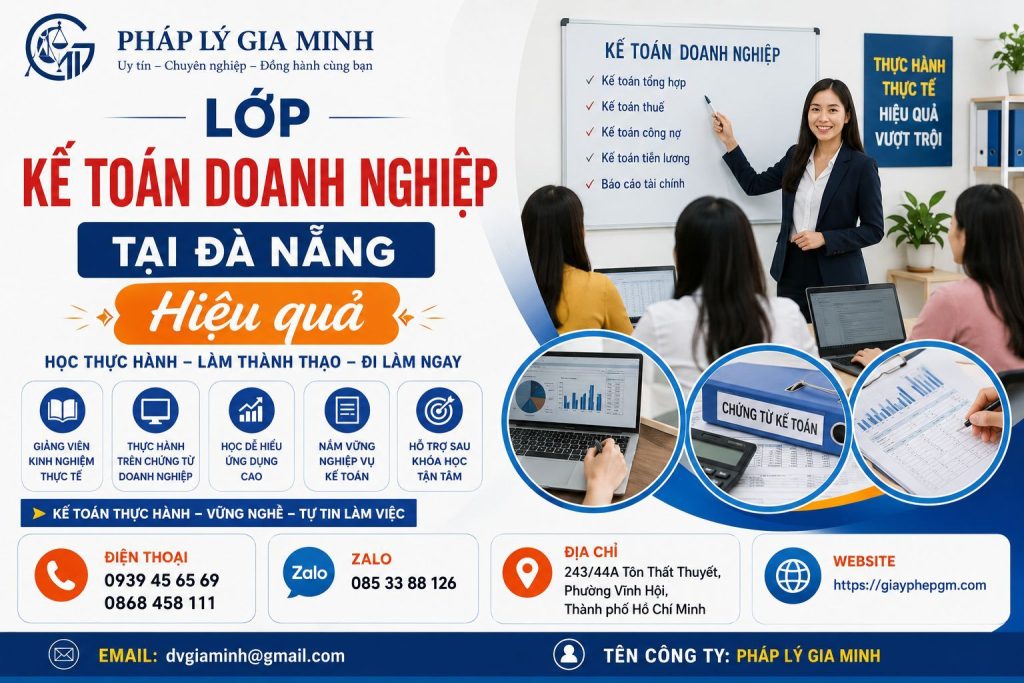Lớp Kế Toán Doanh Nghiệp Tại Đà Nẵng Hiệu Quả