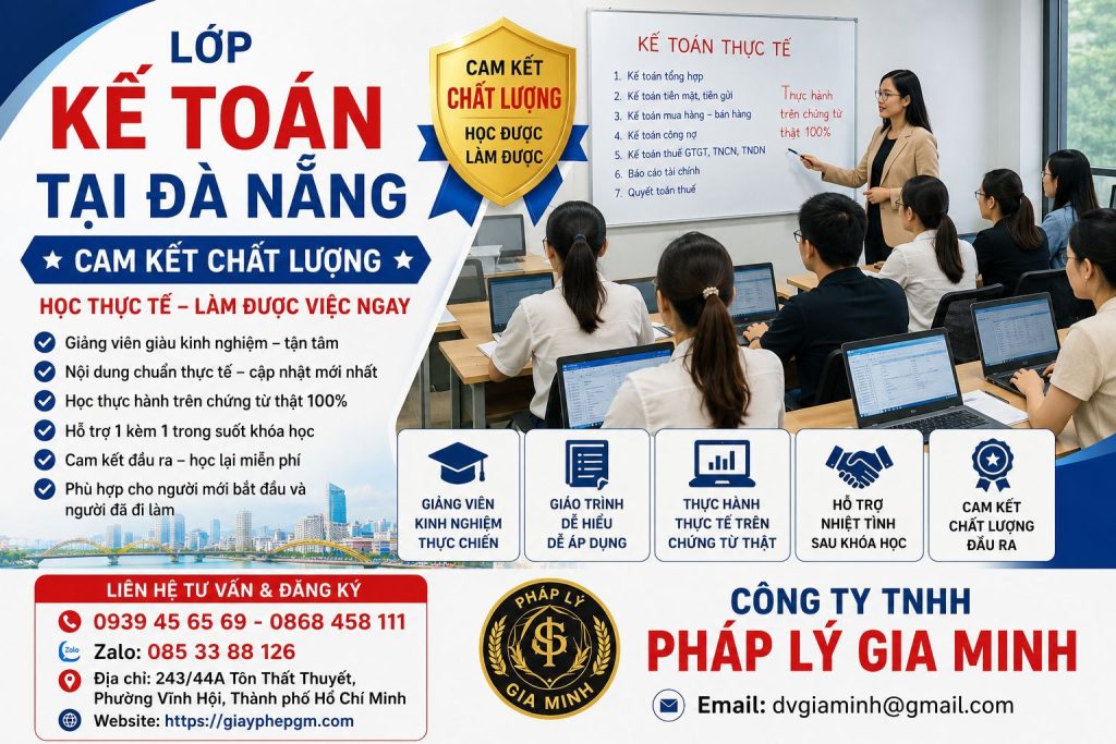 Lớp Kế Toán Tại Đà Nẵng Cam Kết Chất Lượng