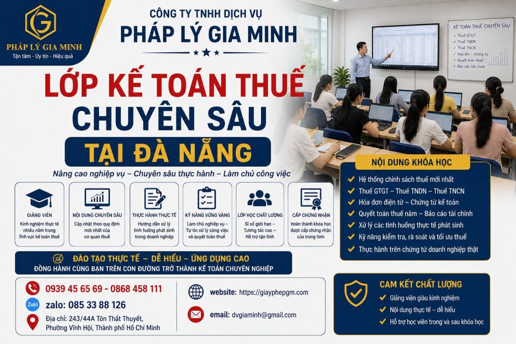 Lớp Kế Toán Thuế Chuyên Sâu Tại Đà Nẵng