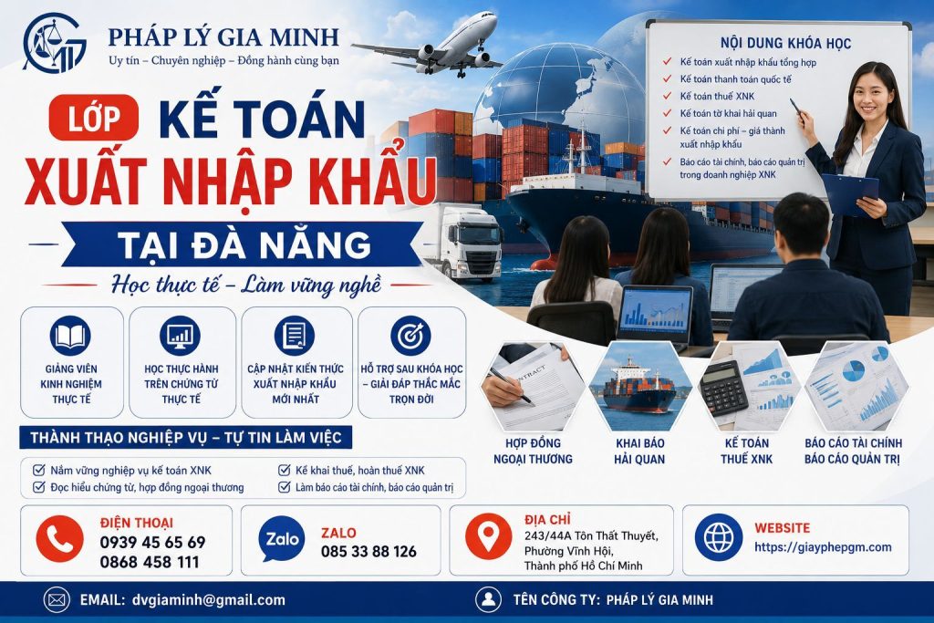 Lớp Kế Toán Xuất Nhập Khẩu Tại Đà Nẵng