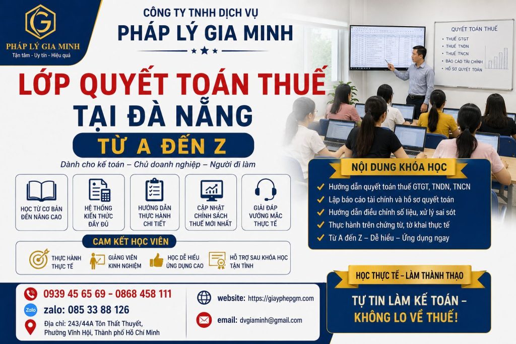 Lớp Quyết Toán Thuế Tại Đà Nẵng Từ A Đến Z