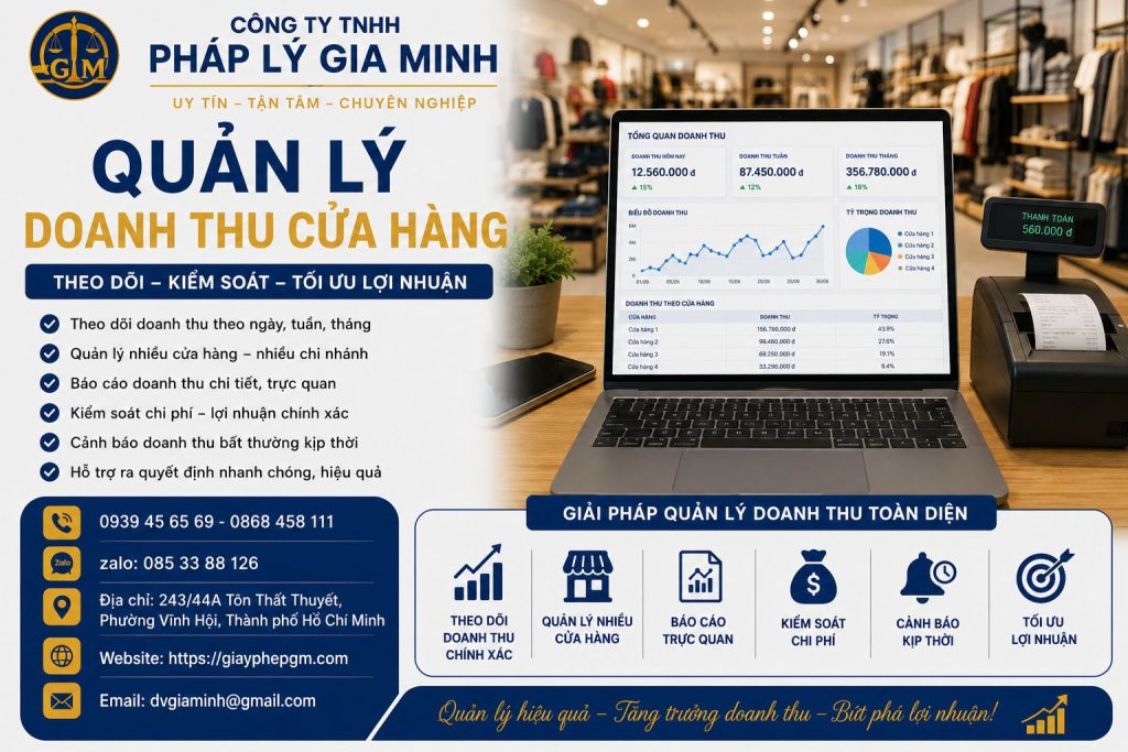 Quản lý doanh thu cửa hàng