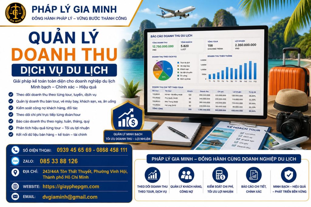 Quản lý doanh thu dịch vụ du lịch