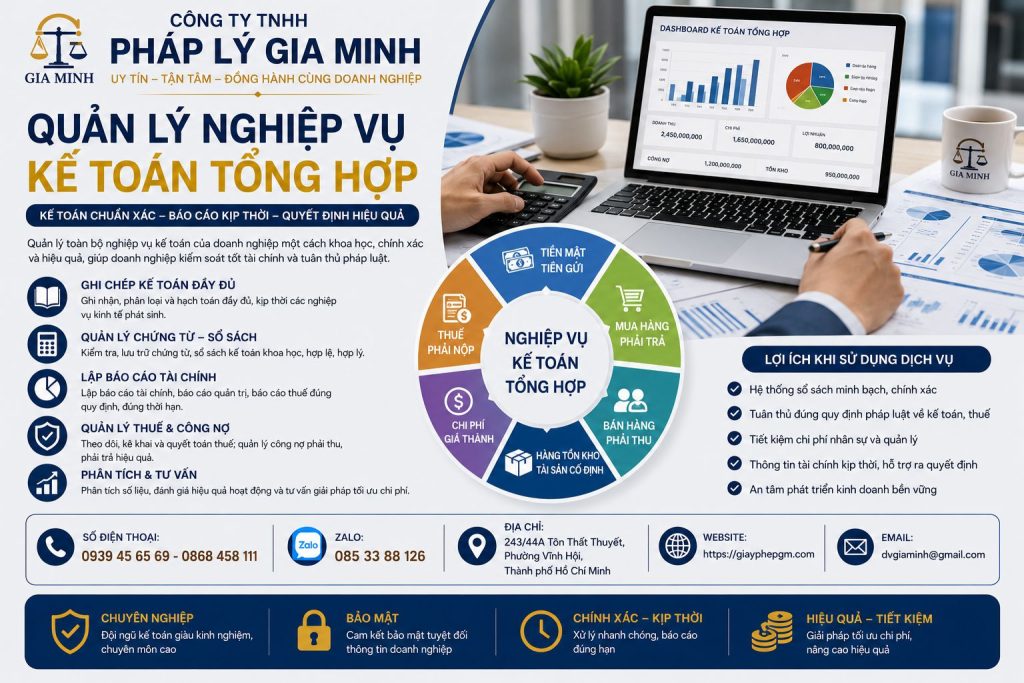 Quản lý nghiệp vụ kế toán tổng hợp