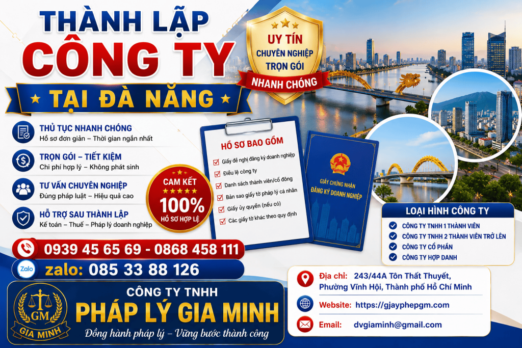 Thành Lập Công Ty Tại Đà Nẵng