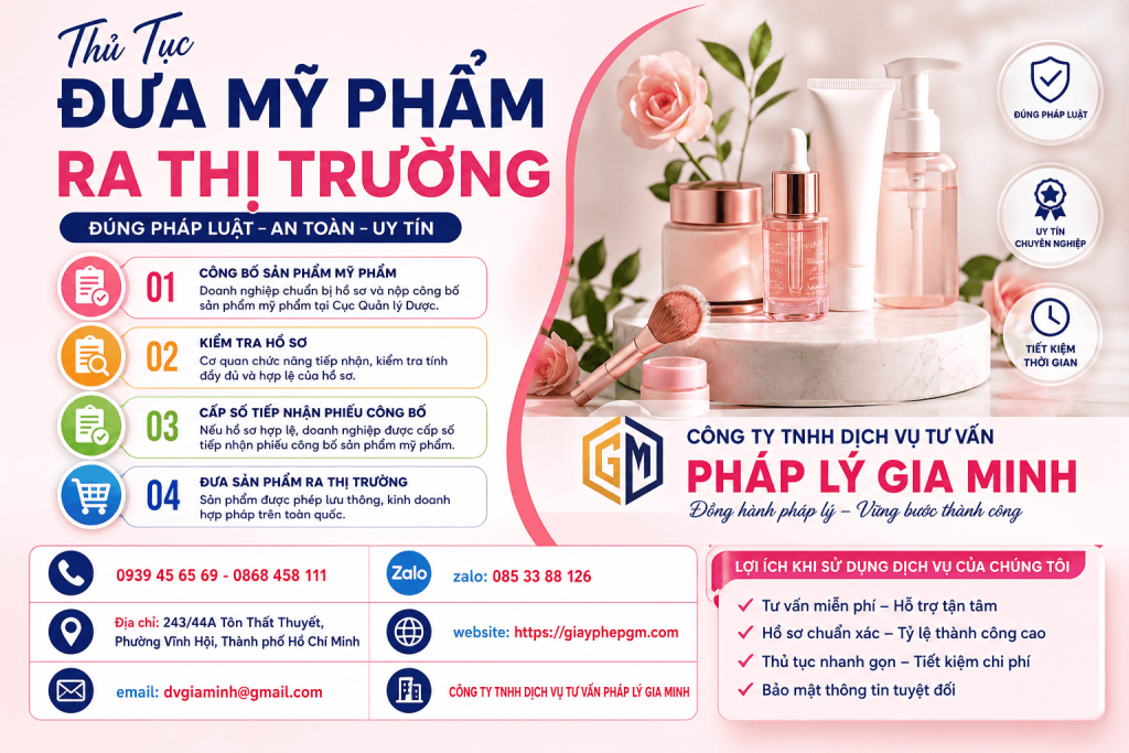 Thủ Tục Đưa Mỹ Phẩm Ra Thị Trường