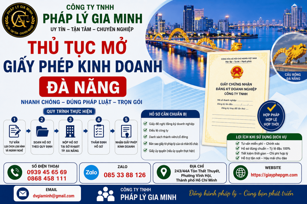 Thủ Tục Mở Giấy Phép Kinh Doanh Đà Nẵng