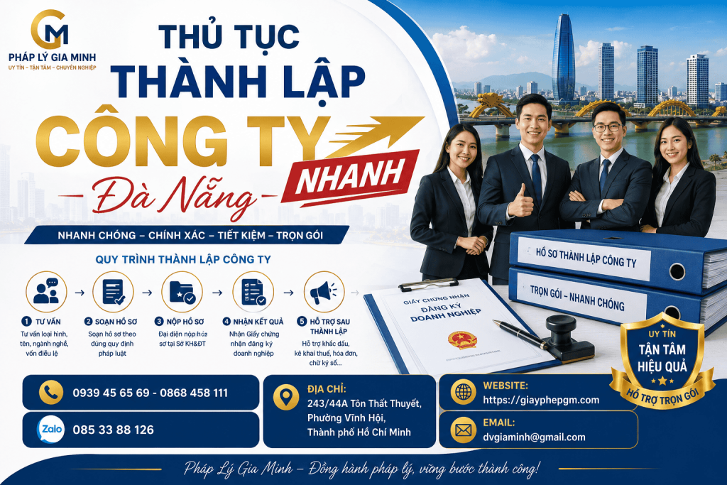 Thủ Tục Thành Lập Công Ty Nhanh Đà Nẵng