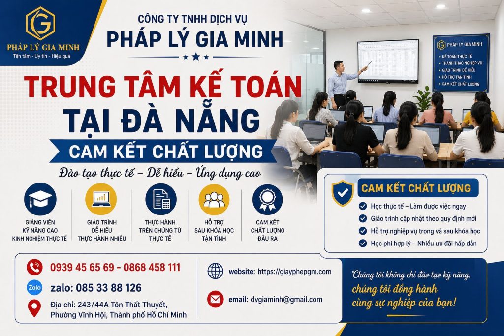 Trung Tâm Kế Toán Tại Đà Nẵng Cam Kết Chất Lượng