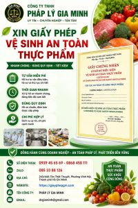 Xin Giấy Phép Vệ Sinh An Toàn Thực Phẩm