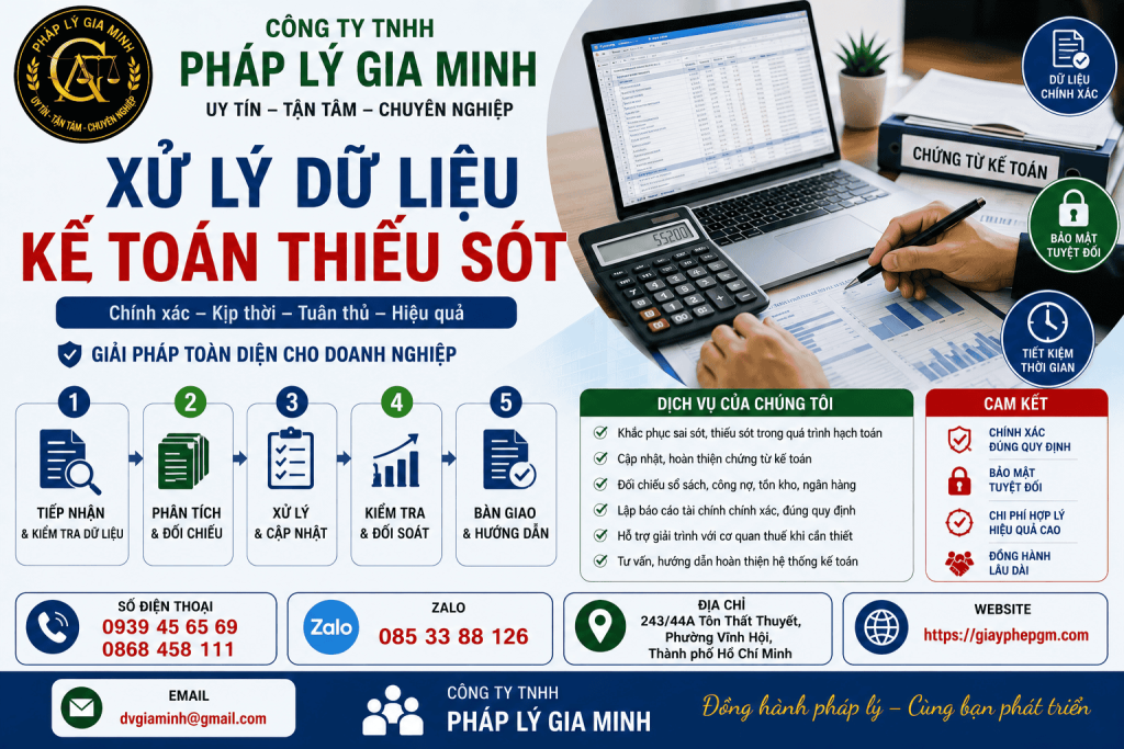 Xử Lý Dữ Liệu Kế Toán Thiếu Sót