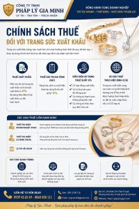 Chính sách thuế đối với trang sức xuất khẩu