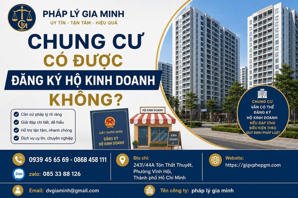 Chung Cư Có Được Đăng Ký Hộ Kinh Doanh Không