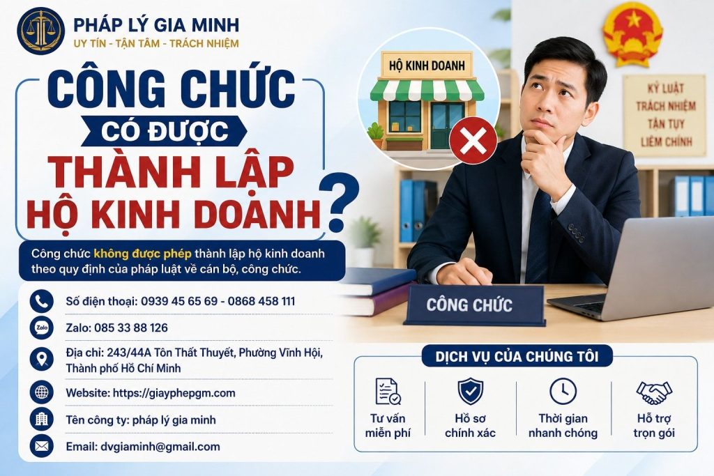 Công Chức Có Được Thành Lập Hộ Kinh Doanh Không
