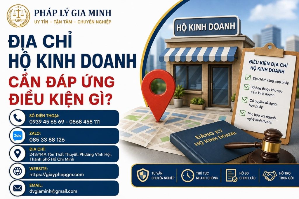 Địa Chỉ Hộ Kinh Doanh Cần Đáp Ứng Điều Kiện Gì