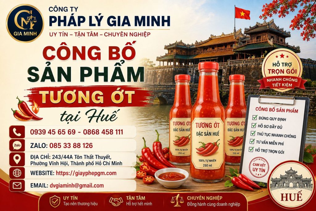 Công bố sản phẩm tương ớt tại Huế