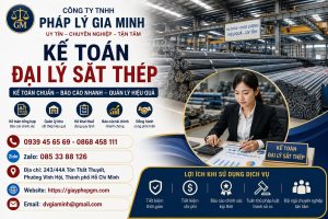 Kế toán đại lý sắt thép