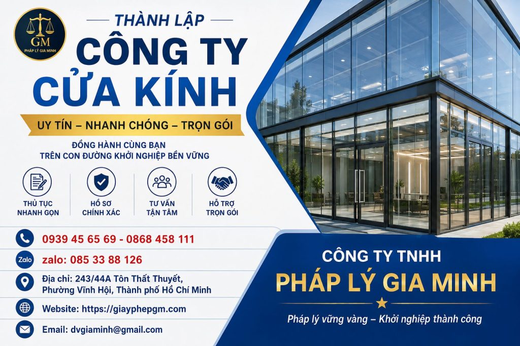 Thành Lập Công Ty Cửa Kính